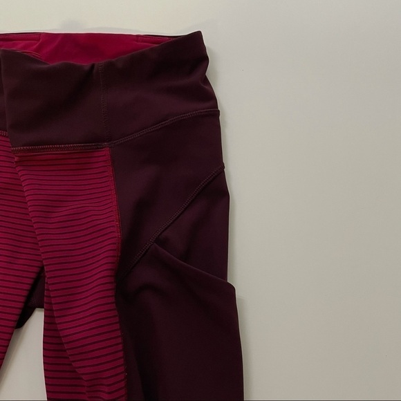 ❤️ LULULEMON 4 Red Cropped Leggings B11 - Picture 6 of 8